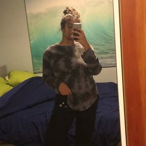 Long sleeve tie-dye